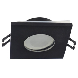 OPIL SQ Black IP44 square recessed hermetic spot luminaire black EDO777337 Edo Solutions