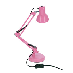 PIXI Pink E27 desk lamp base and clip set EDO777366 EDO Solutions