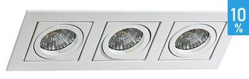 Paco 3 flush ceiling luminaire white Azzardo GM2301