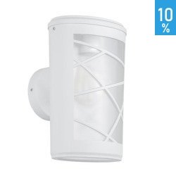 Paco wall sconce lamp white garden aluminum lampshade outdoor Italux 5651/WH-7