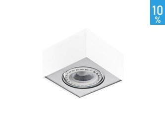 Paulo 1 12V white aluminum surface-mounted ceiling luminaire Azzardo GM4107