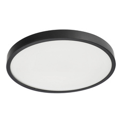 Plafond PERETI 24W black ring 35cm, 3000K warm color, 2400lm, IP44, 220-240V EDO777616 EDO Solutions