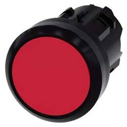 Pushbutton 22mm round plastic red flat with self-return 3SU1000-0AB20-0AA0 Siemens