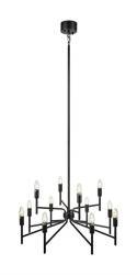 REGENT chandelier pendant lamp palace metal fixture black 108107 Markslojd