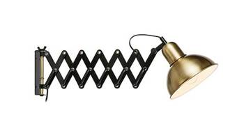 RIGGS black copper 60W E27 wall lamp 108104 Markslojd