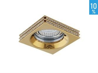 Recessed ceiling luminaire Eva S gold Azzardo NC1519SQ-G