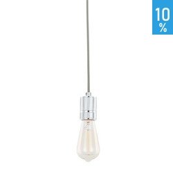 Retro Casa industrial chrome pendant ceiling lamp Italux DS-M-010 CHROME