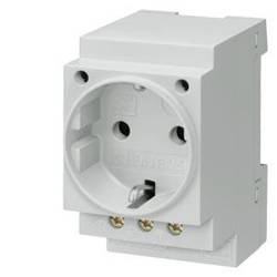 SENTRON 2P+Z 16A 230V Schuko modular socket for DIN rail 5TE6800 Siemens