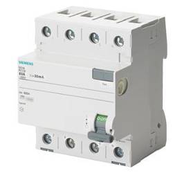 SENTRON 4P 25A 0.03A residual current circuit breaker type AC 5SV4342-0 Siemens