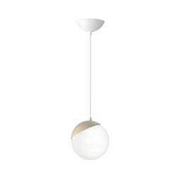 SFERA WOOD E14 white pendant lamp Milagro MLP5424