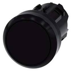 SIRIUS ACT 22mm black flat round pushbutton with self-return 3SU1000-0AB10-0AA0 Siemens