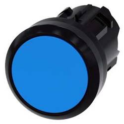 SIRIUS ACT 22mm blue flat round pushbutton with self-return 3SU1000-0AB50-0AA0 Siemens