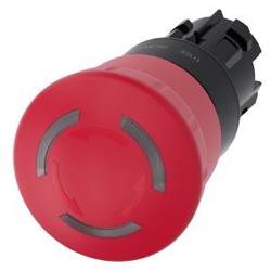 SIRIUS ACT 22mm red rotary mushroom button actuator with illumination 3SU1001-1HB20-0AA0 Siemens