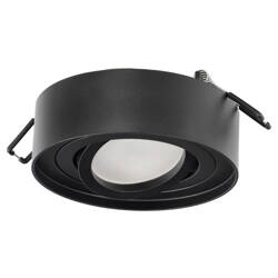 SKAND 1 MINI Black IP20 round black recessed ceiling spot luminaire EDO777127 Edo Solutions