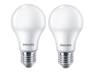 Set of 2x CorePro LED A60 E27 4.9W =40W 4000K neutral 470lm Philips bulb