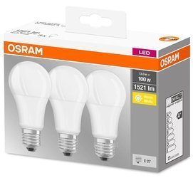 Set of 3x E27 13W 2700K 1521lm Osram LED bulb