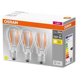 Set of 3x LED bulb E27 11W 2700K 1521lm Osram