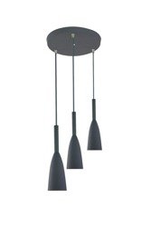 Solin 3xE27 tuba gray pendant lamp Light Prestige LP-181/3P GR