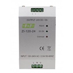 Switching power supply 120W 5A 24V ZI-120-24 F&amp;F