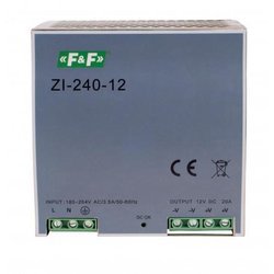 Switching power supply 240W 20A 12V ZI-240-12V F&amp;F