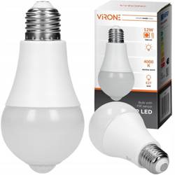 THAR LED PIR 12W A60, incandescent bulb with PIR 12W, 1480lm, 4000K