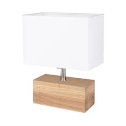 Theo Table Lamp 1xE27 Max.25W Oiled Oak/Black/White