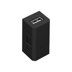USB socket cube black for furniture socket OR-GM-9011/B or OR-GM-9015/B ORNO