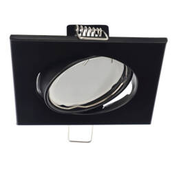 VIERA Black IP20 square square recessed ceiling spot luminaire EDO777304 Edo Solutions