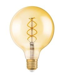 VINTAGE EDITION 1906 SPIRAL FILAMENT GLOBE GOLD 25 5W 2000K E27 Osram LED bulb