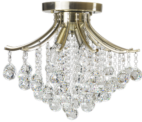 Venice ceiling lamp 4xE14 crystals, brass Elem 5191/4 21QG