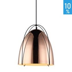 Zilla copper metal wire dome pendant ceiling lamp Italux MDM3346/1 COP