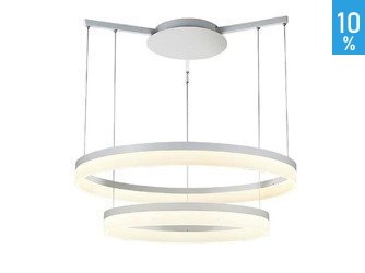 Zola 80/60 pendant ceiling lamp white Azzardo AZ1295